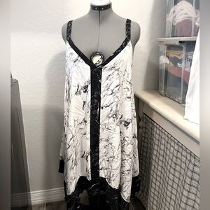 Swim by Cacique (Lane Bryant) Marble Bathing Suit Cover-Up Dress (Size 22/24)